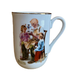 NORMAN Rockwell vintage Santa mug